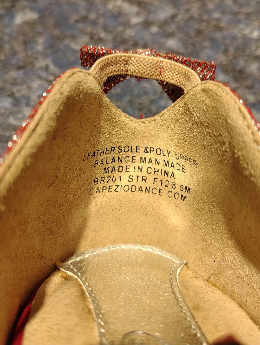 Practically Like New Red Capezio Ballroom Dance Shoes. 8.5 - Picture 3 of 9